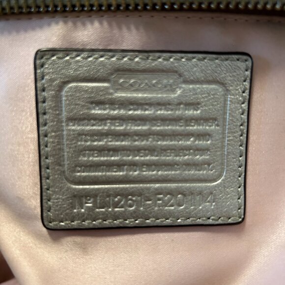 COACH Ashley Silver and ivory Shoulder Bag- crossbody bag not included - Picture 5 of 13